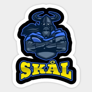 Swedish Viking Skål Sticker